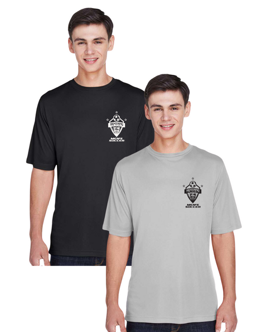 (Pack of 2) Mustang Men's Soccer Practice Shirts - Black & Silver